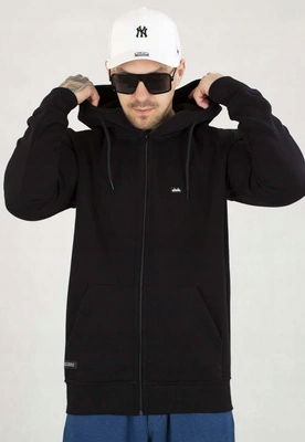 Mikina Elade Zip s kapucňou Patch čierna