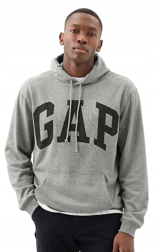 mikina Gap Logo Pullover Large Arch B10 Grey