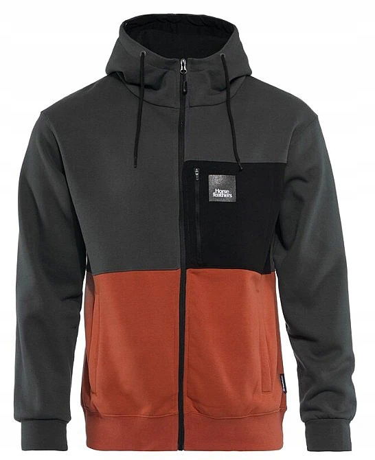 mikina Horsefeathers Vick Zip Gray/Ginger