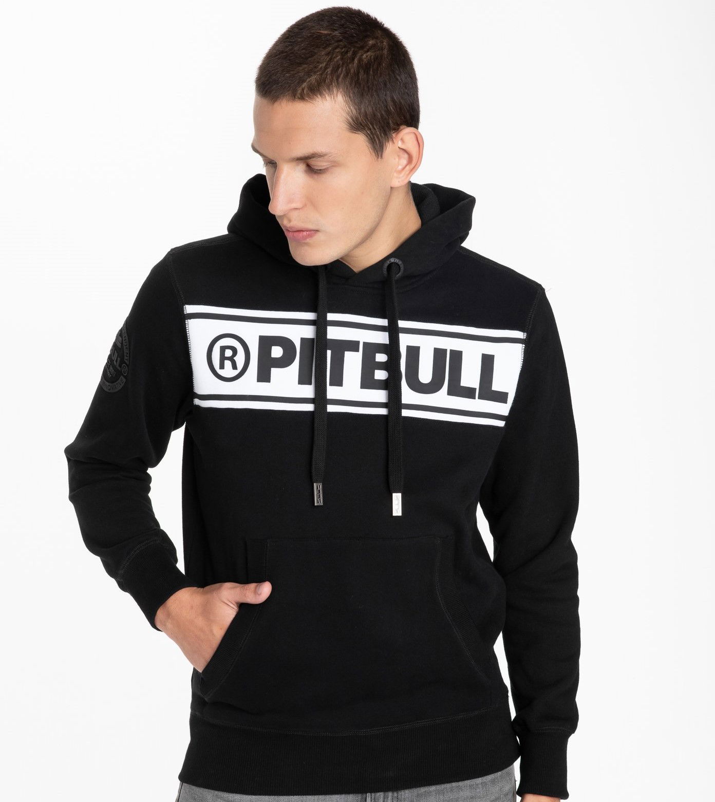 Mikina Pit Bull S Kapucňou Potomc 2 Čierna S