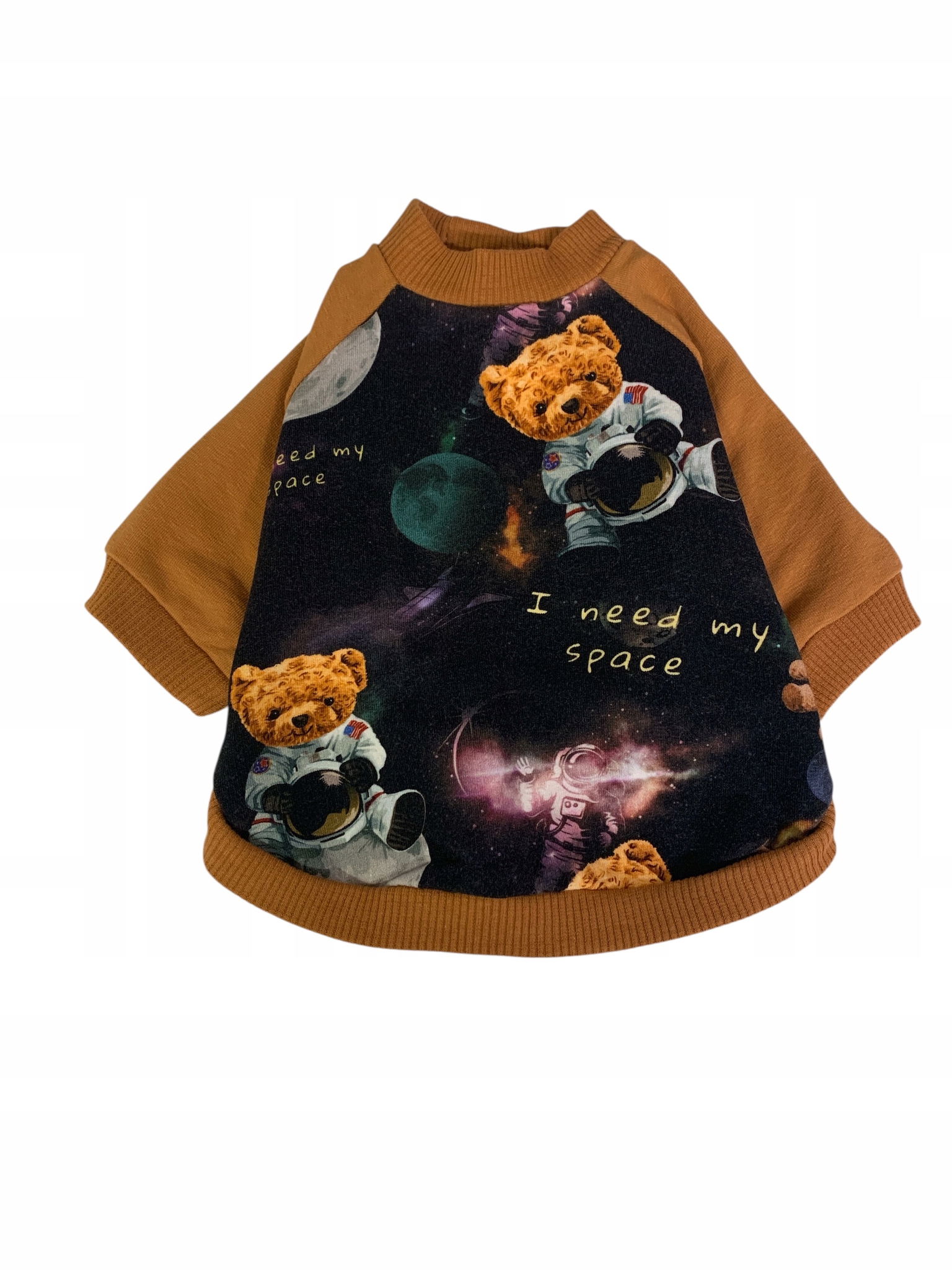 Mikina pre psa s raglánovým rukávom Misie Vo Vesmíre veľkosť Xs