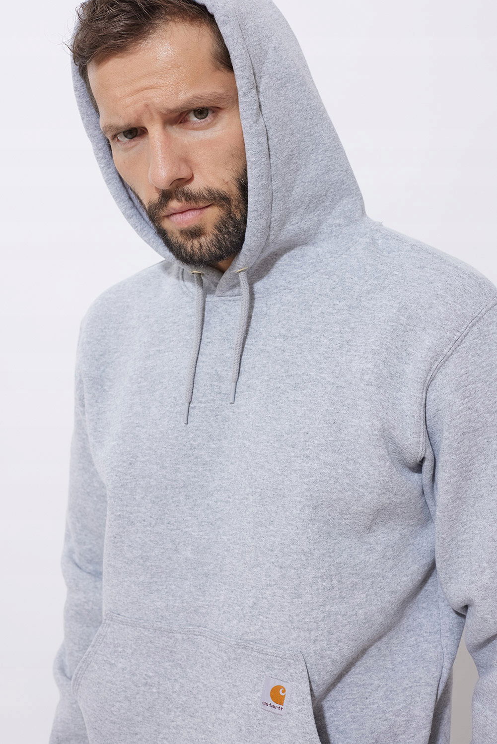 Mikina s kapucňou Carhartt L, vresovo šedá
