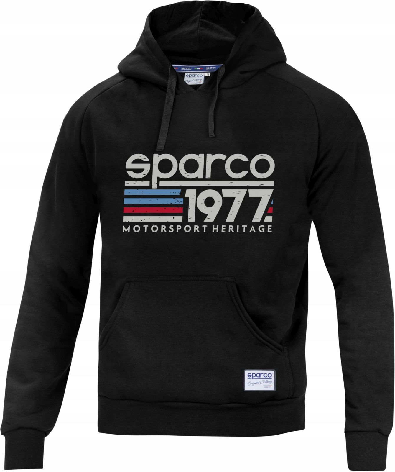Mikina s kapucňou Sparco 1977 čierna veľ M