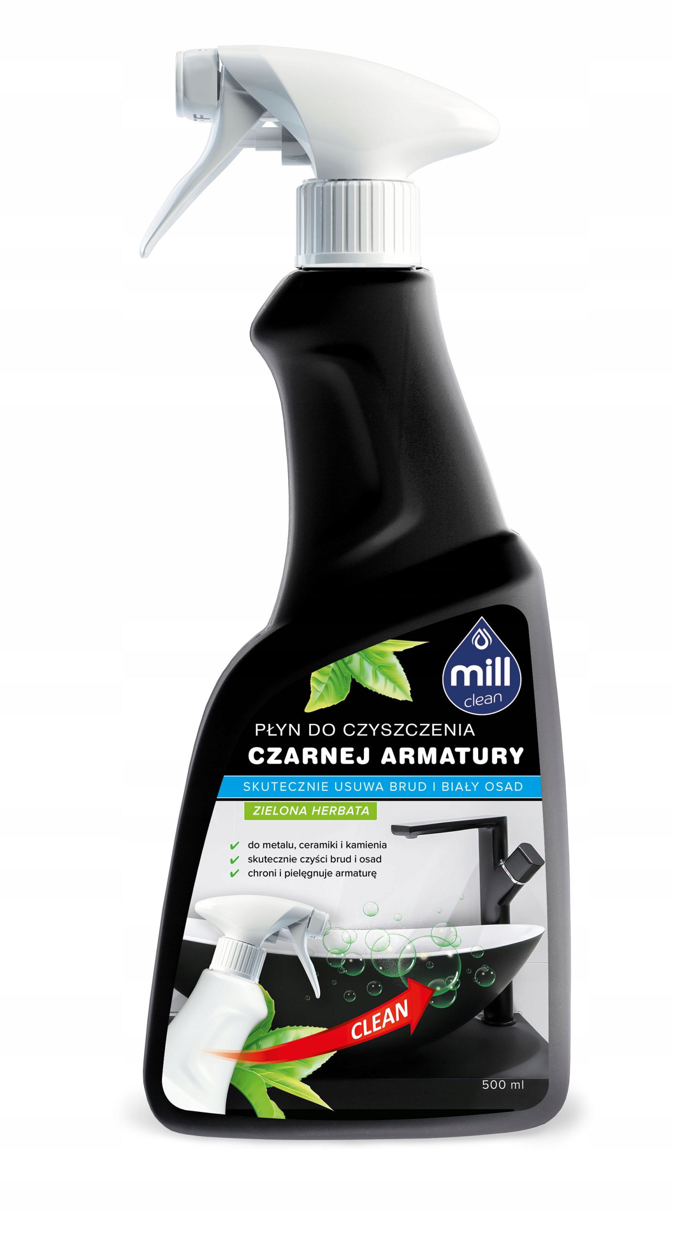 MILL clean na čierne armatúry