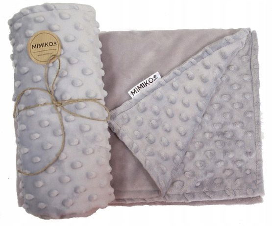 Mimiko Pets Minky-Dot deka 70x50cm sivá