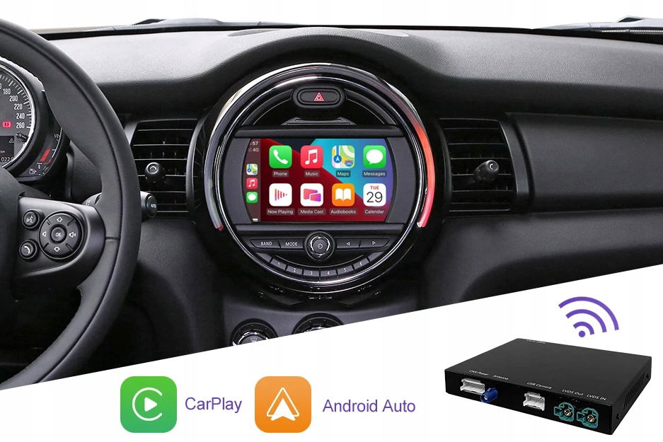 Mini CIC Bezdrôtový Carplay Android Auto Cooper Clubman Countryman One