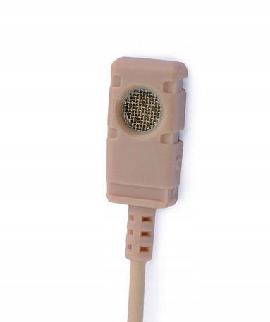 Mini kravatový mikrofón, lavalier Vt VT506 béžový Box