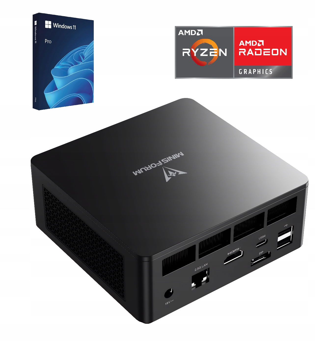 Mini Pc Ryzen 5 7640HS 32GB DDR5 1TB M.2 Radeon 760M Windows 11