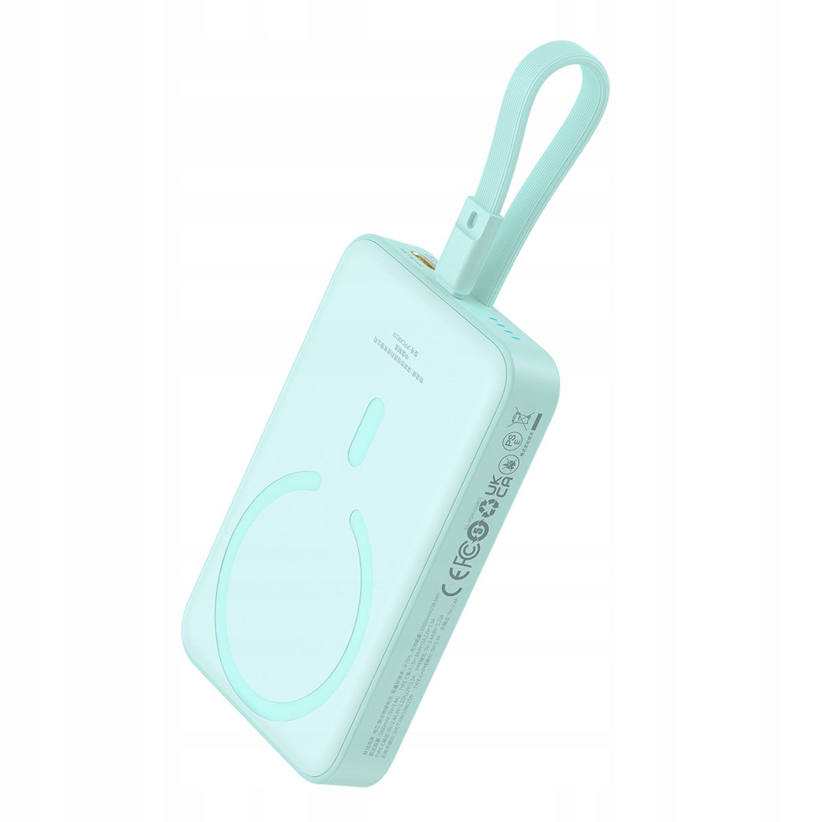 Mini Powerbank Magsafe 10000MAH 20W S Káblom Lightning Pre Iphone Kábel