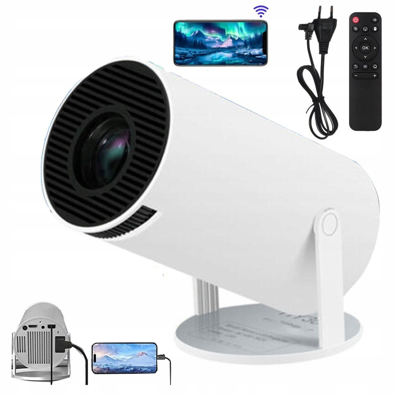 Mini Projektor Smart Projektor Full Hd S Reproduktorom Android Tv Wifi Bluetooth