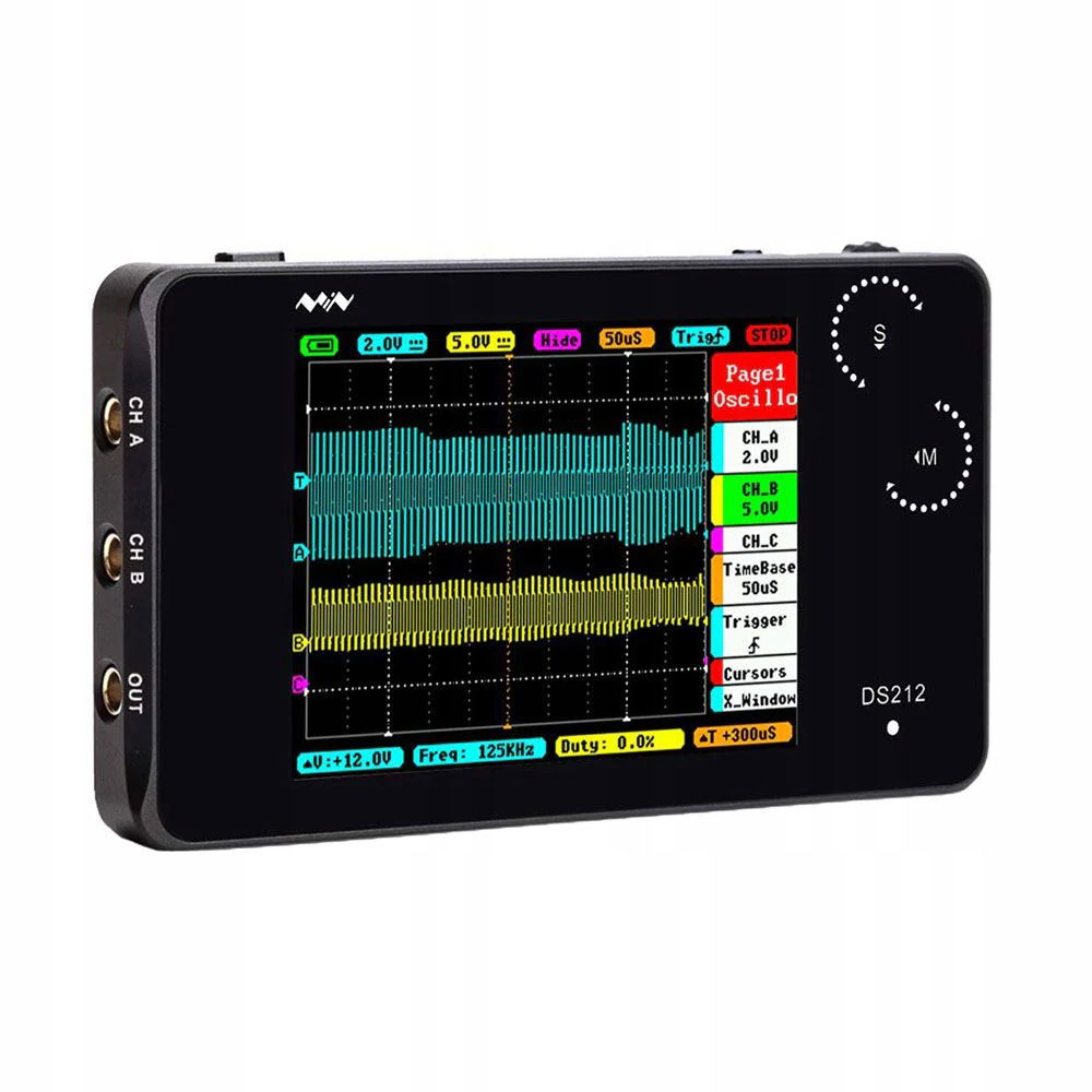 Miniware DS212 prenosný mini digitálny osciloskop