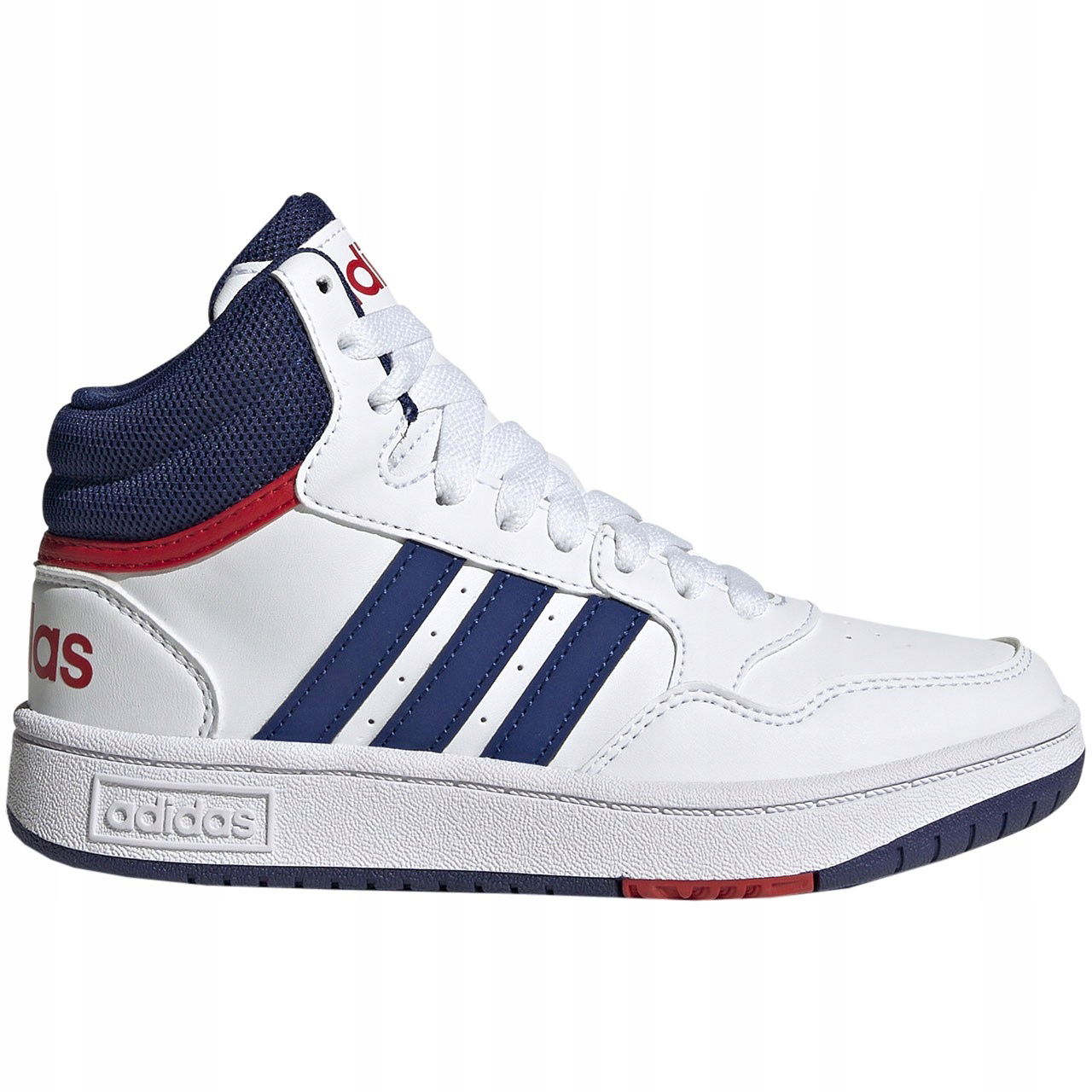 Mládežnícke topánky Adidas Hoops Mid bielo-modré