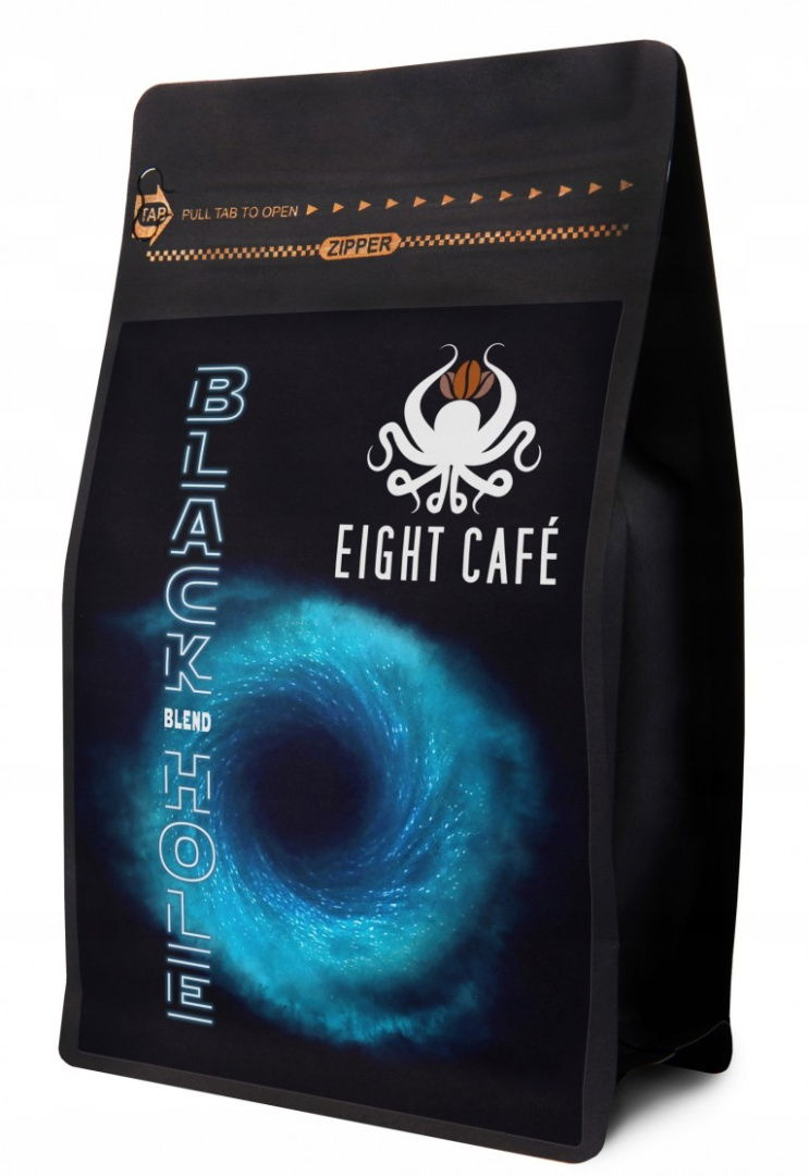 Mletá káva Black Hole 500G Blend Vynikajúca 50% Arabica 50% Robusta
