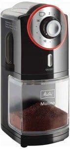 Mlynček Melitta Molino Červeno-čierny