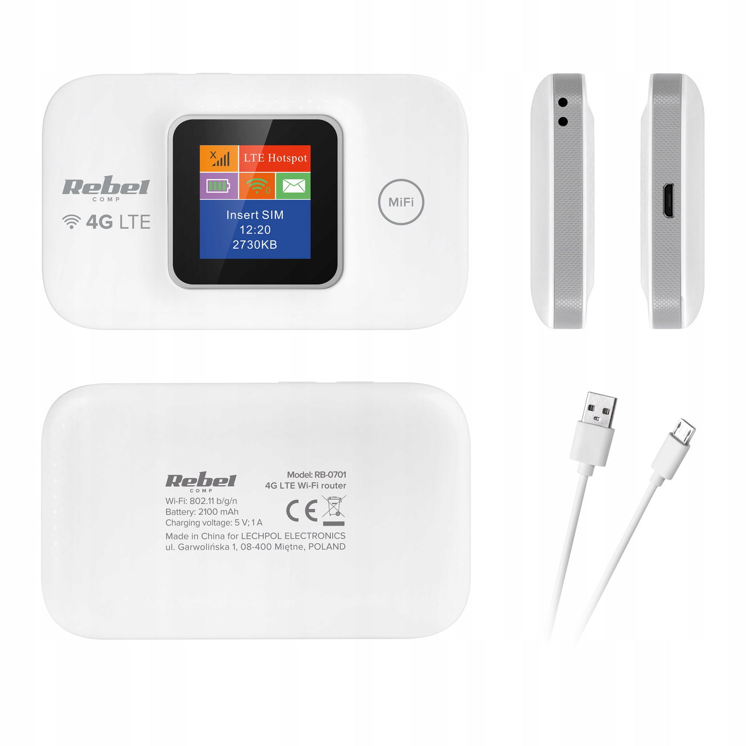 Mobilný router na Sim kartu 4G Lte Rebel