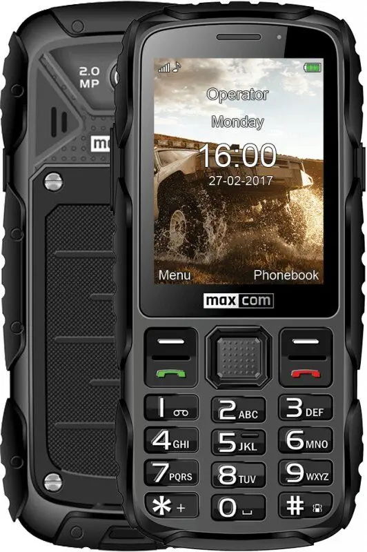 Mobilný Telefón Maxcom MM920 Strong IP67 pancierový čierny