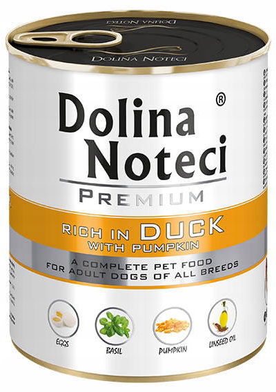 Mokré krmivo Dolina Noteci Kačica s tekvicou 800 g