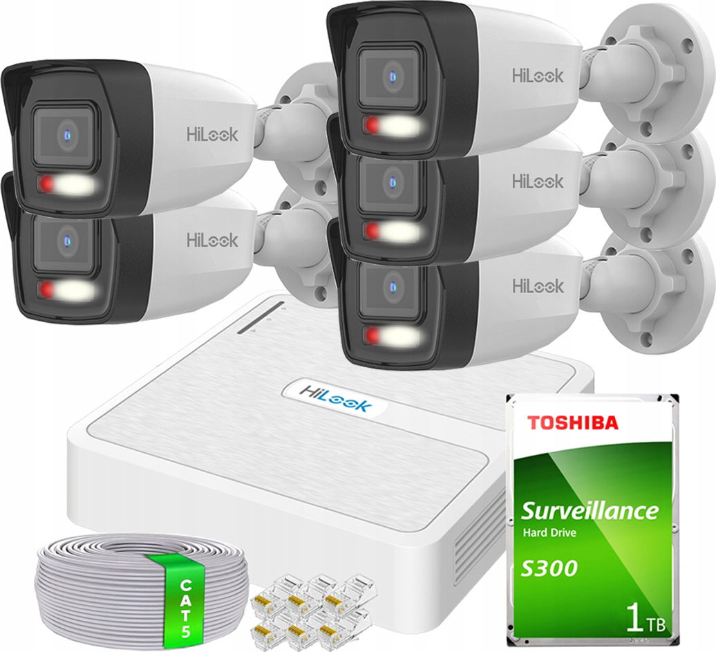 Monitorovací set Hilook by Hikvision IPCAM-B2-30DL NVR-8CH-H/8P