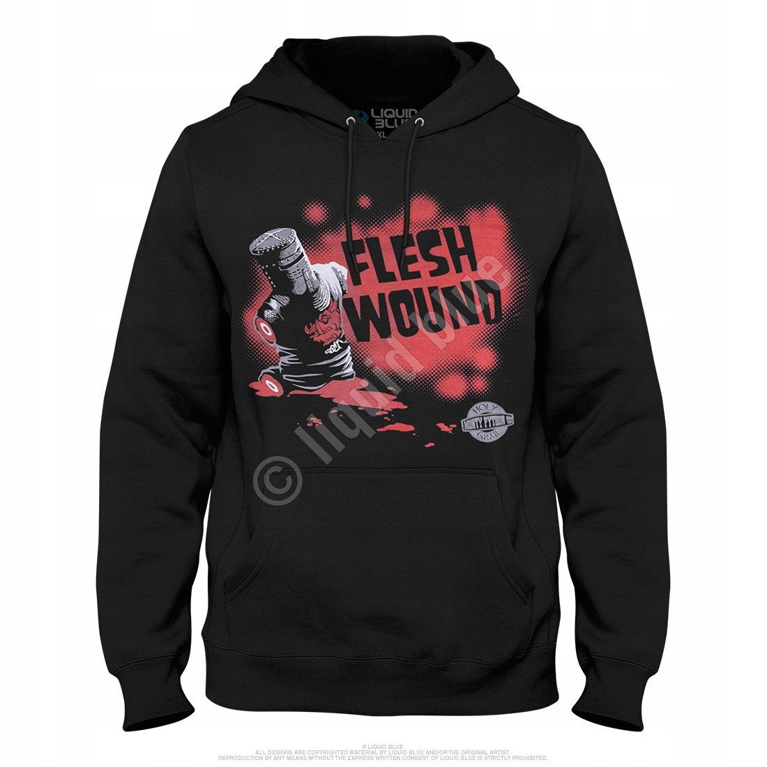 Monty Python Flesh Wound Mikina Liquid Blue XL