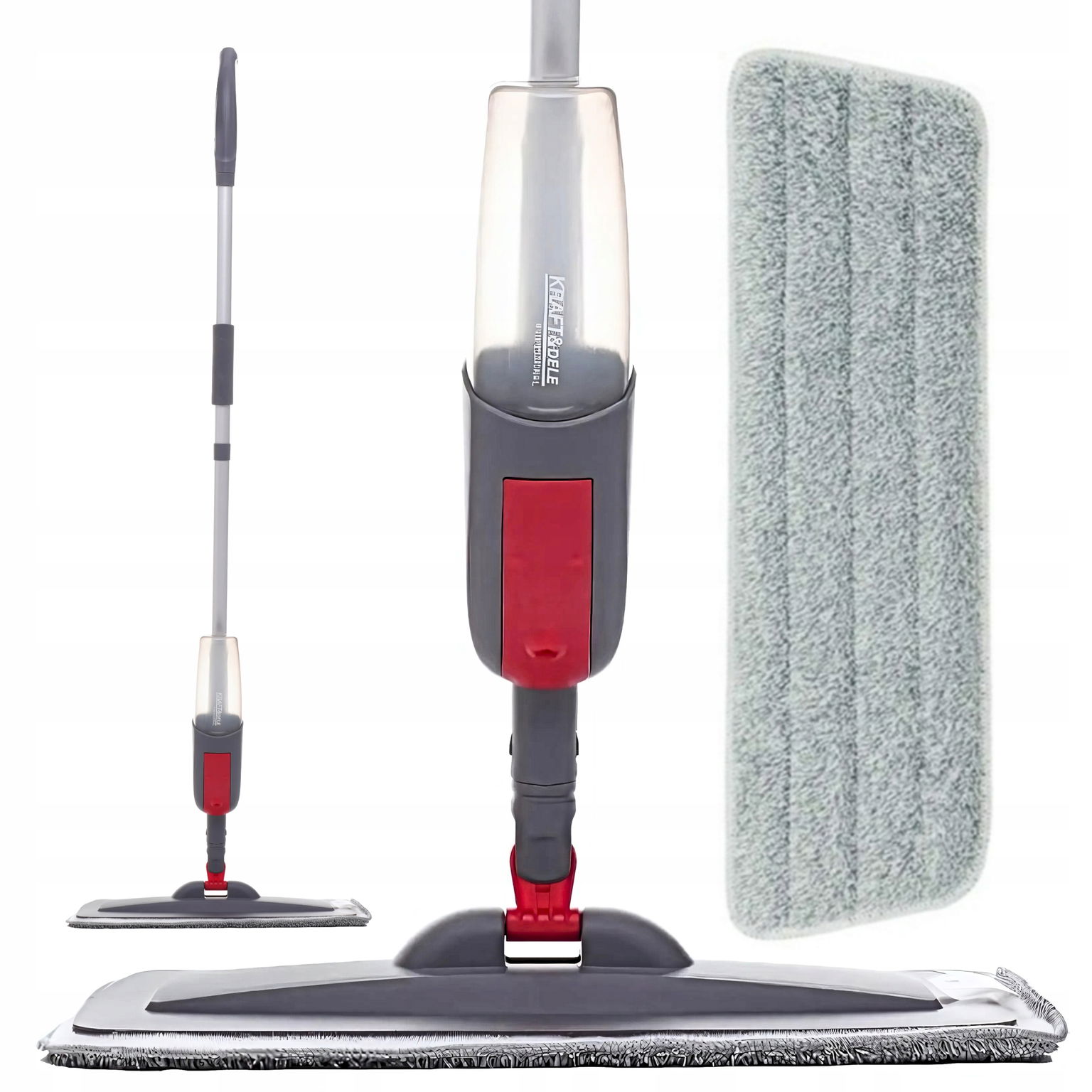 Mop s rozprašovačom 350 ml teleskopický 118 cm mikrovlákno pohyblivá hlava