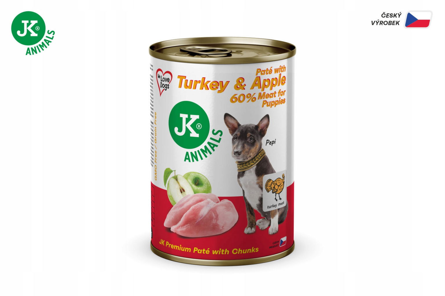 Morka Jablko Premium Paté with Chunk vlhké krmivo pre šteniatka 400 g