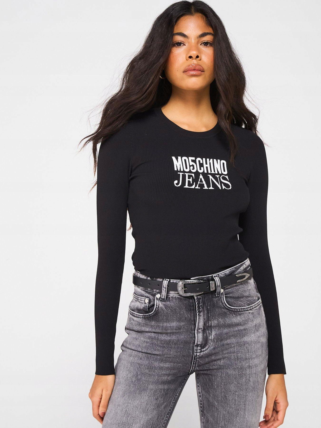Moschino Džínsová Blúzka S Dlhým Rukávom K1A0937 M