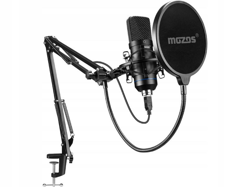 Mozos Mikrofón MKIT-700 Pro V2 Usb Kardioidný Pre Počítač 192 Khz