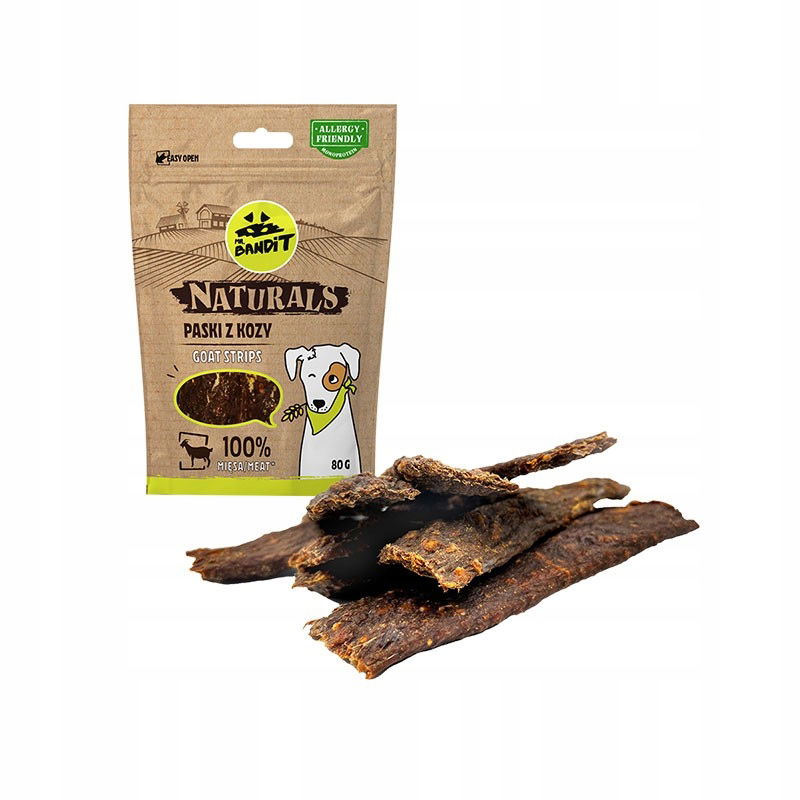 Mr Bandit Naturals pásiky z kozy 80 g
