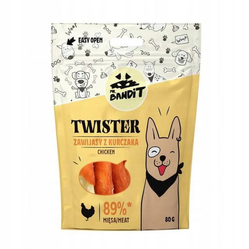 Mr Bandit Twister Zavinovačky Z Kurčaťa Pochúťka 80g