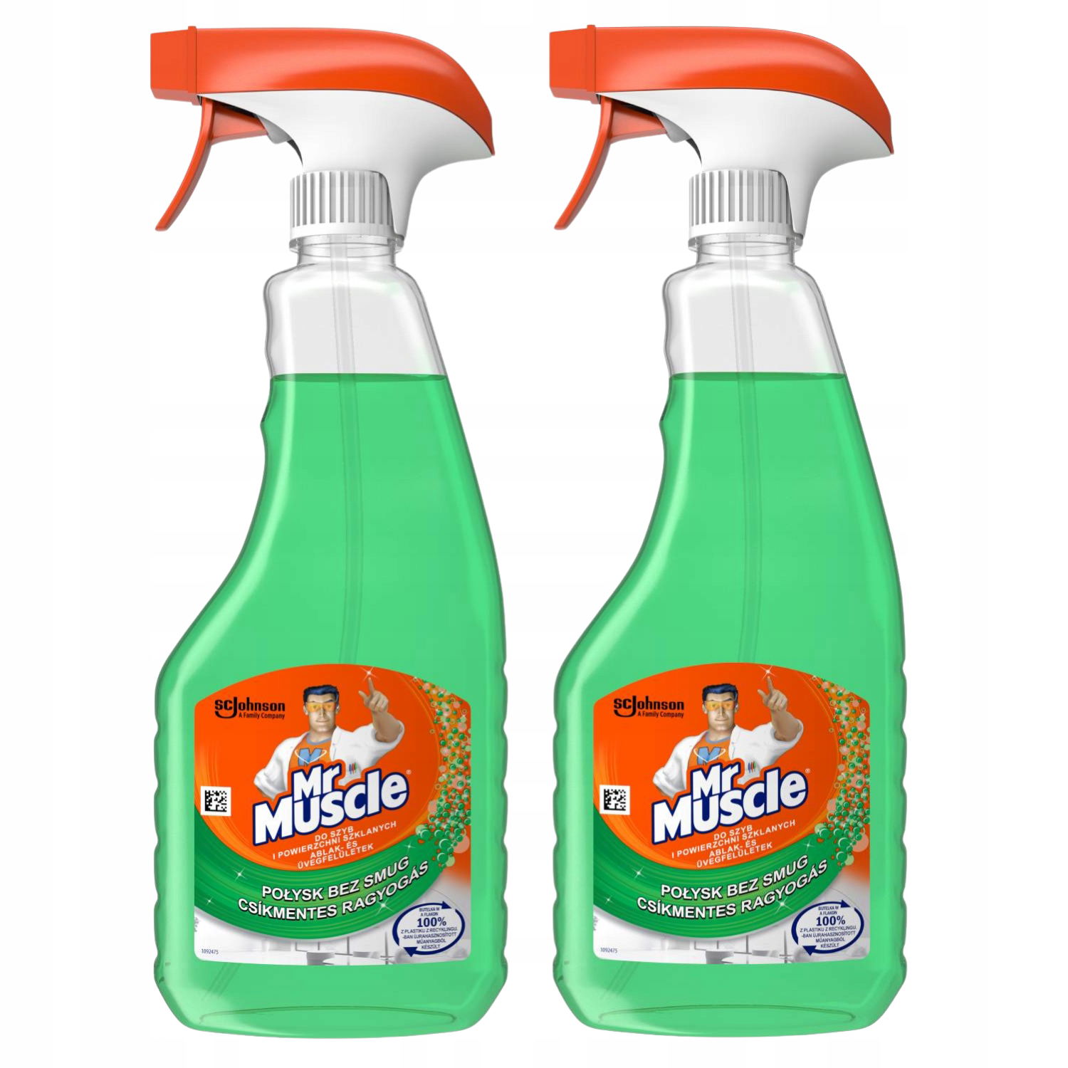 Mr Muscle Tekutina Na Čistenie Skiel Zrkadiel A Sklenených Povrchov 2X500 ML