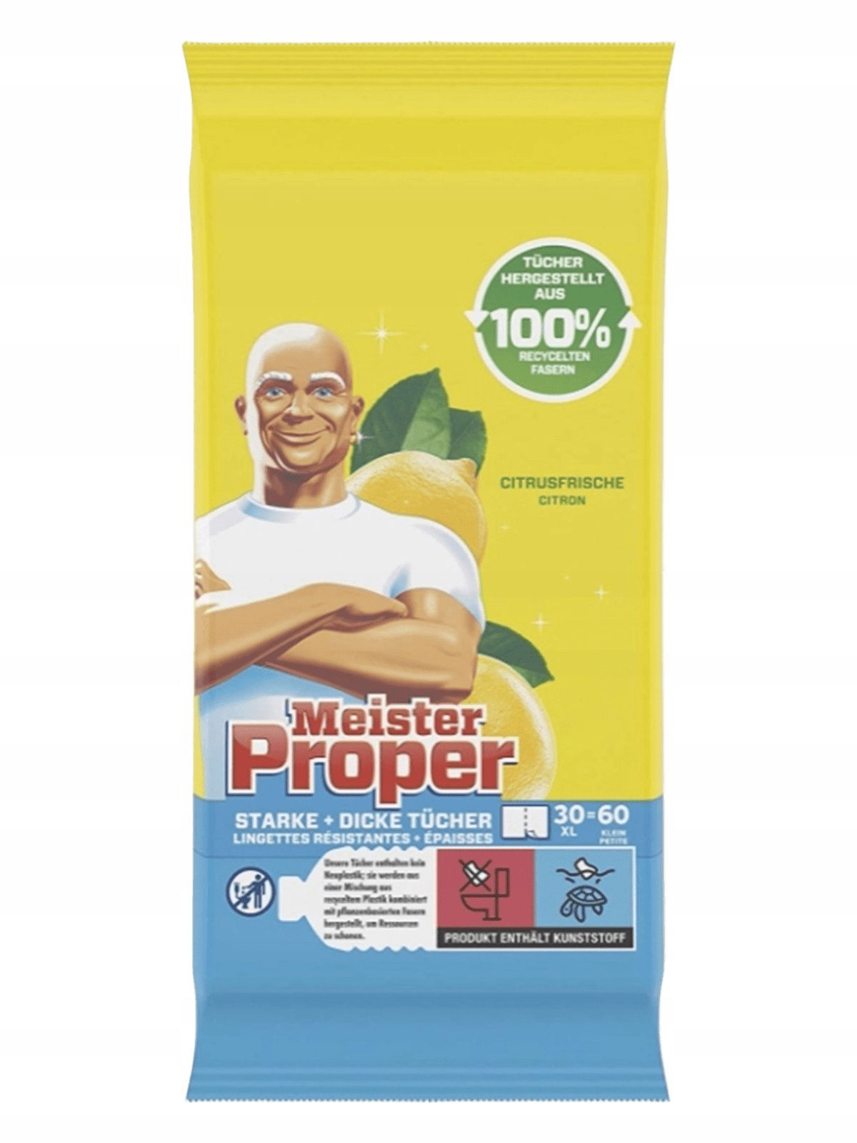 Mr Proper Citrus De – Vlhčené Čistiace Obrúsky 60KS