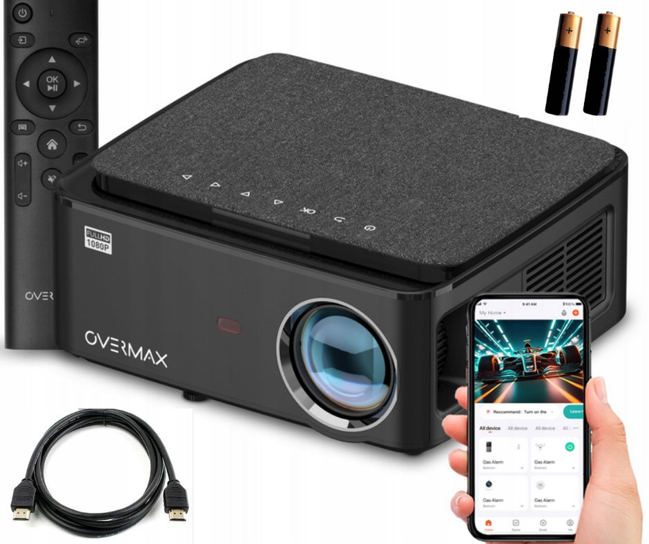 Multimediálny Projektor Led Projektor Android Smart Wifi Bluetooth 150 Palcový Hd