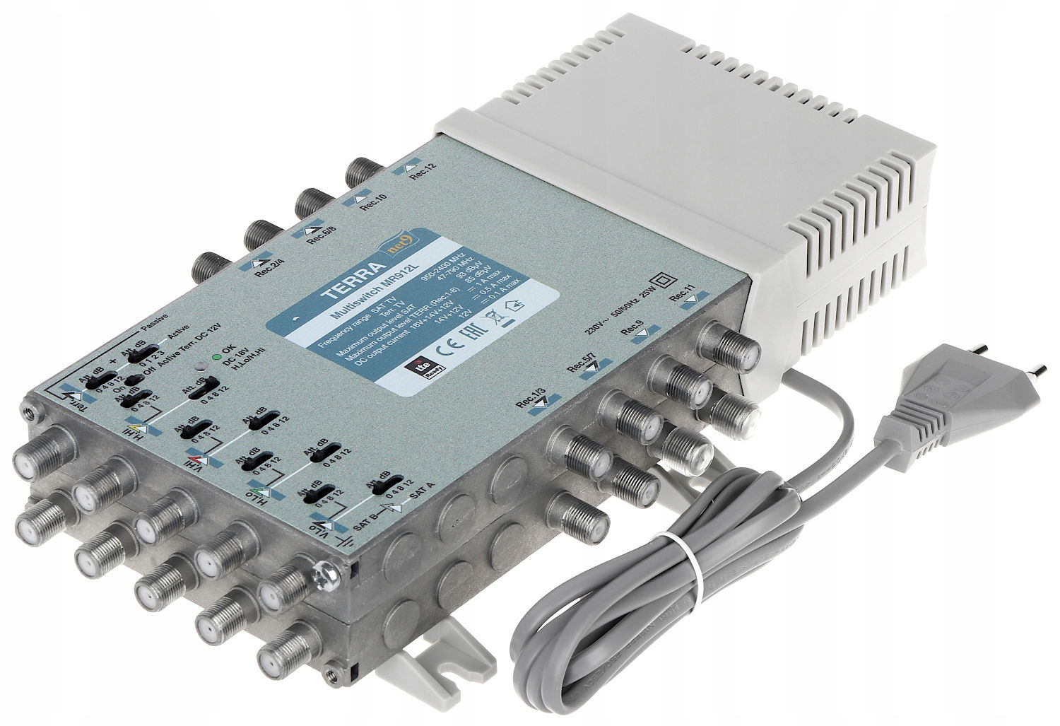 Multiprepínač MR-912 L 9 Vstupov 12 Výstupov Terra Da