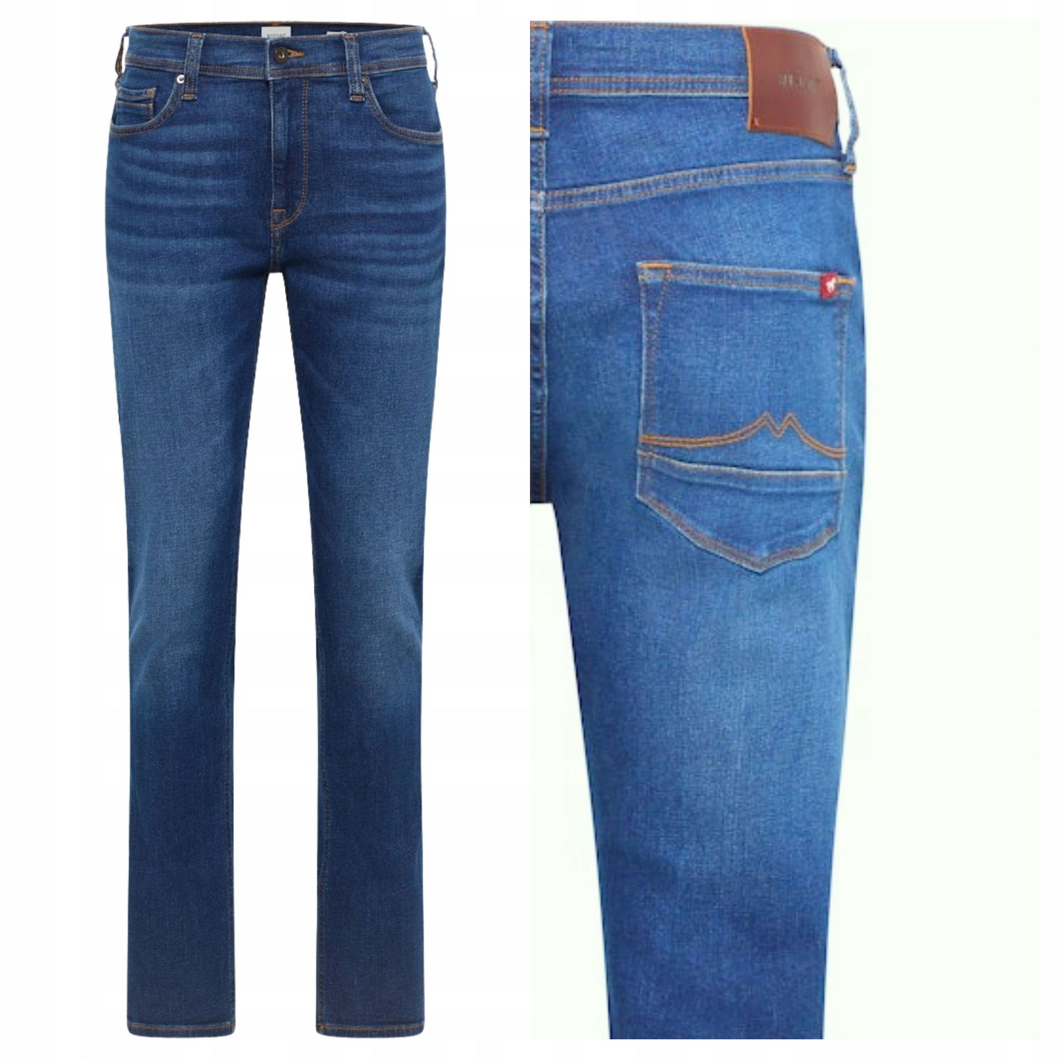 Mustang Vegas Pánske džínsové nohavice Slim Fit Denim modré W35 L30