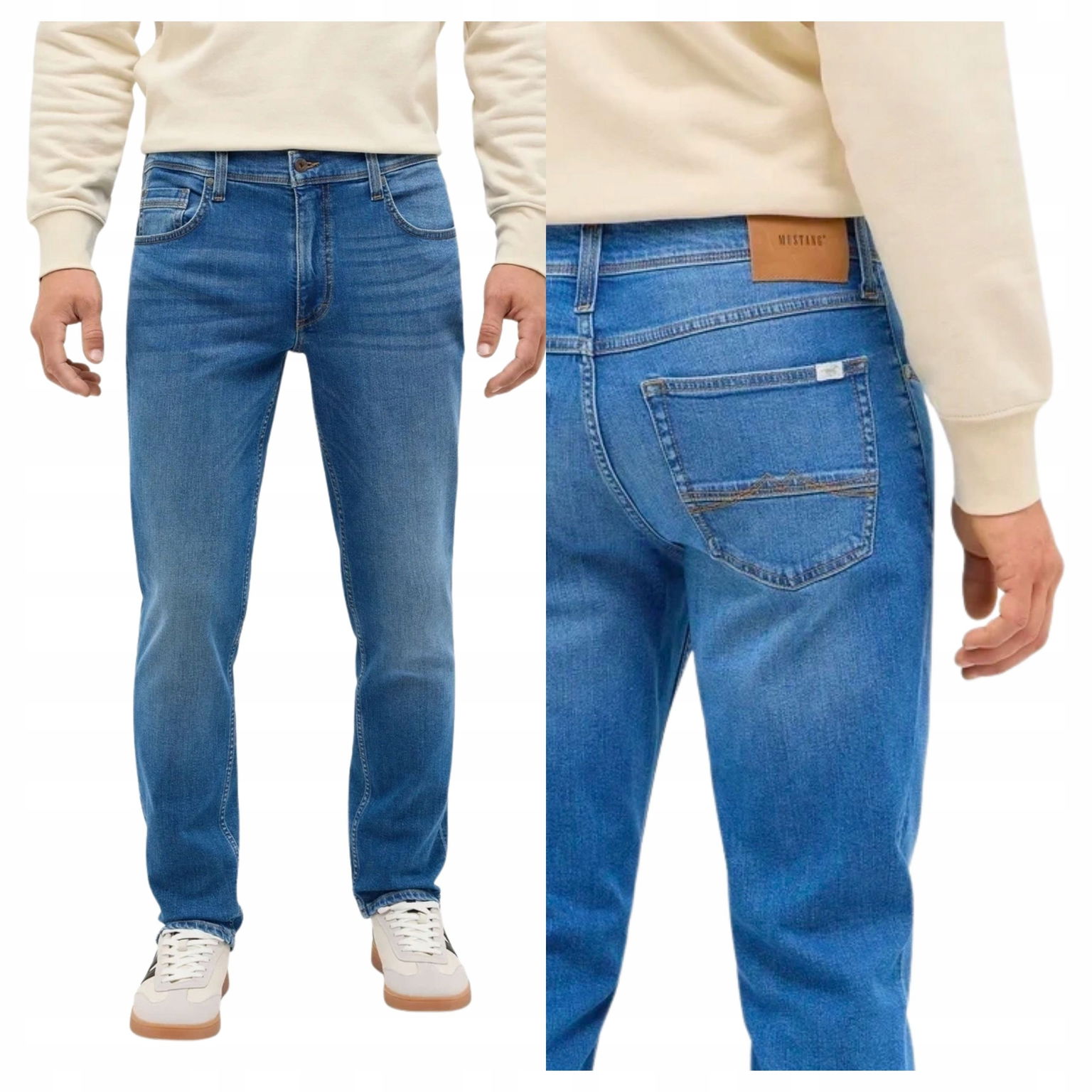 Mustang Washington Pánske džínsové nohavice Denim modré W34 L32