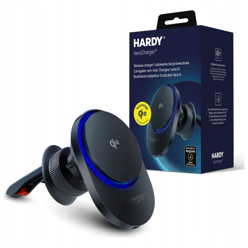 Nabíjačka 3MK Hardy AeroCharger 15W Mpp Qi2 čierna