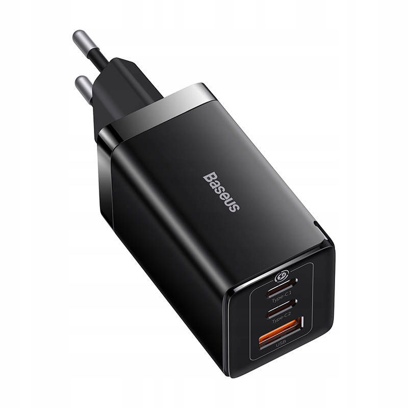 Nabíjačka Baseus GaN5 Pro 2xUSB-C Usb, 65 W (čierna)