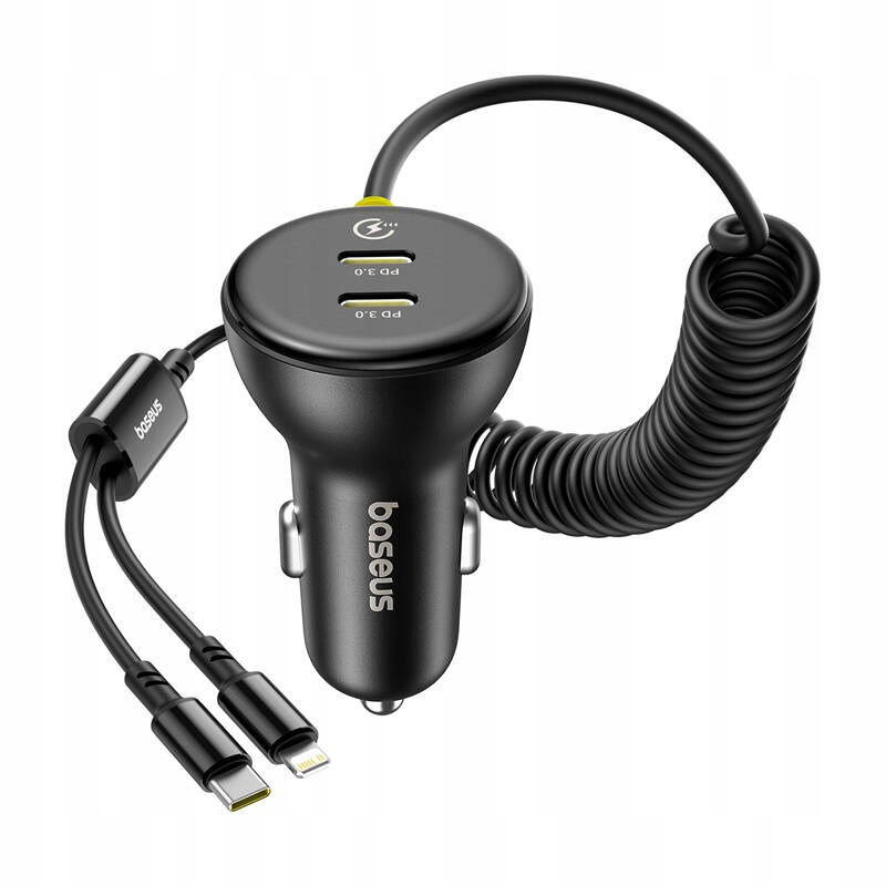 Nabíjačka do auta Baseus 60W Usb-c Lightning pre iPhone Rýchle nabíjanie