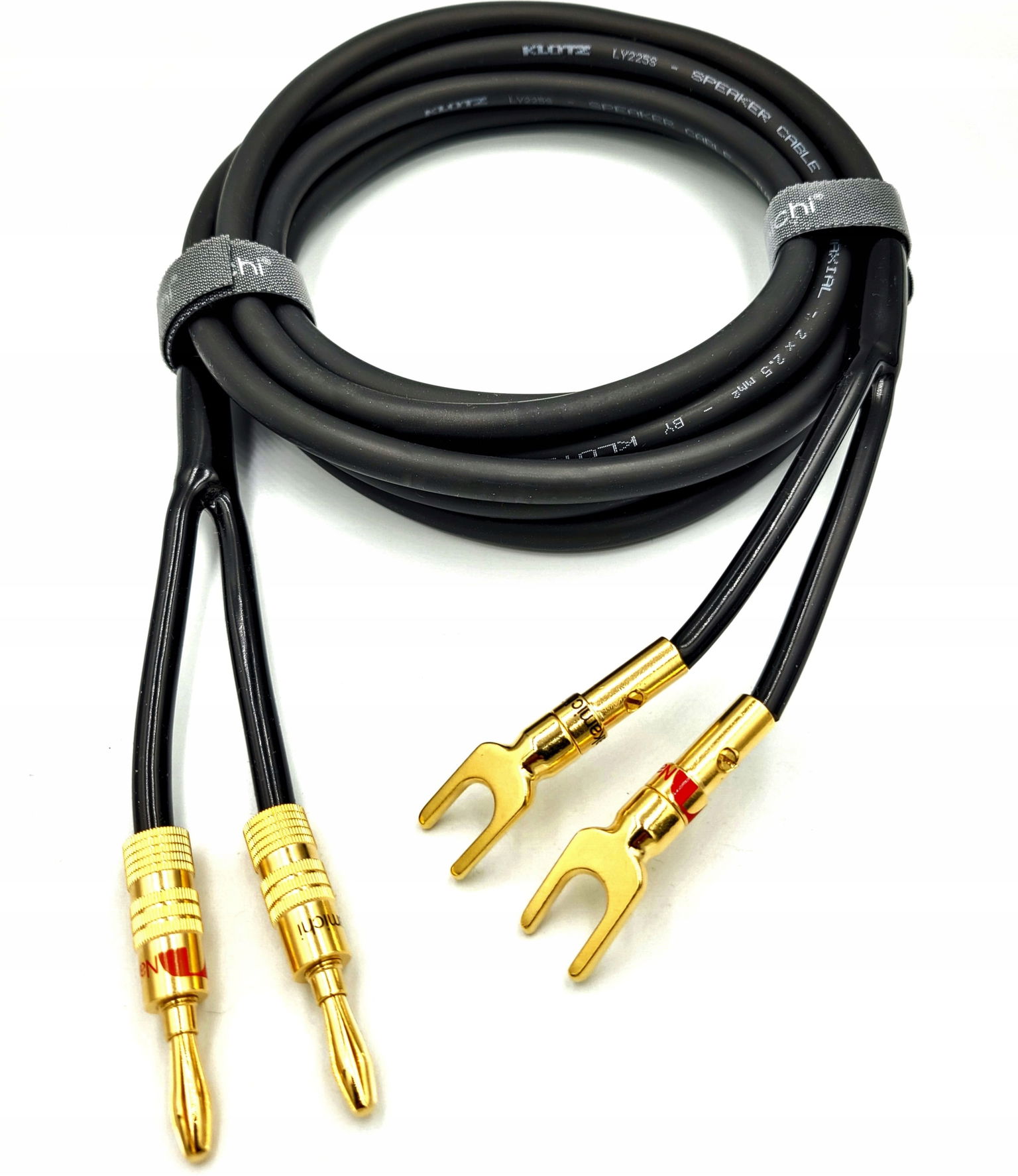 Nakamichi Reproduktorový Kábel 2x4 mm banány vidlice 6 m
