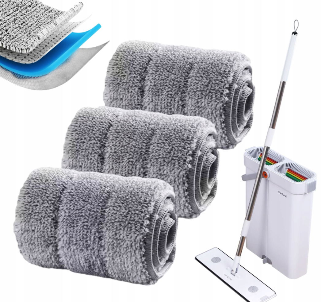 Náplň Do Plochého Mopu Slim Zásoba Joybos Nástavec Koncovka Mikrovlákno 40 CM