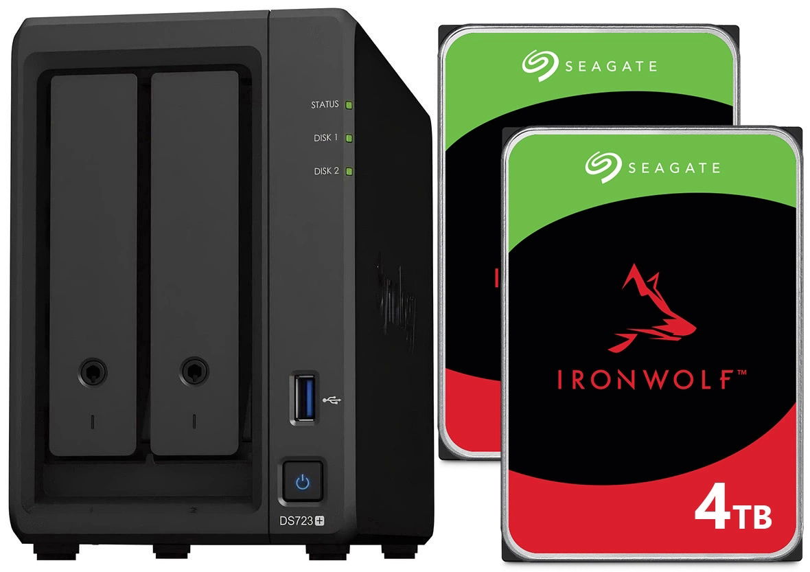 Nas server Synology DiskStation DS723+ 8TB (2x4TB) Seagate IronWolf