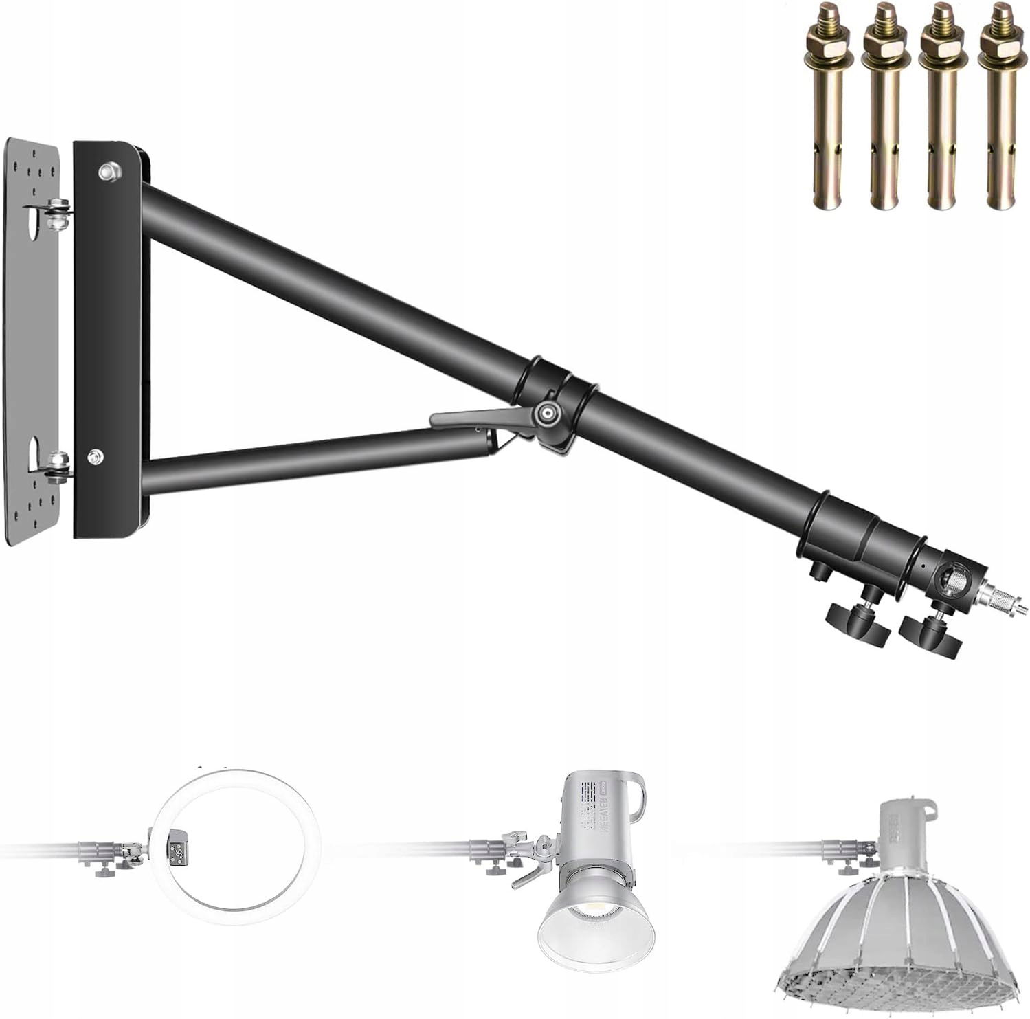 Nástenný Držiak Boom Arm Neewer S Nastaviteľným Fotografickým Štúdiovým Výložníkom