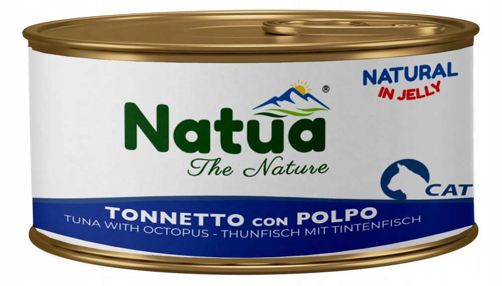 Natua Natural vlhké krmivo pre mačky Tuniak s chobotnicou v želé 85 g