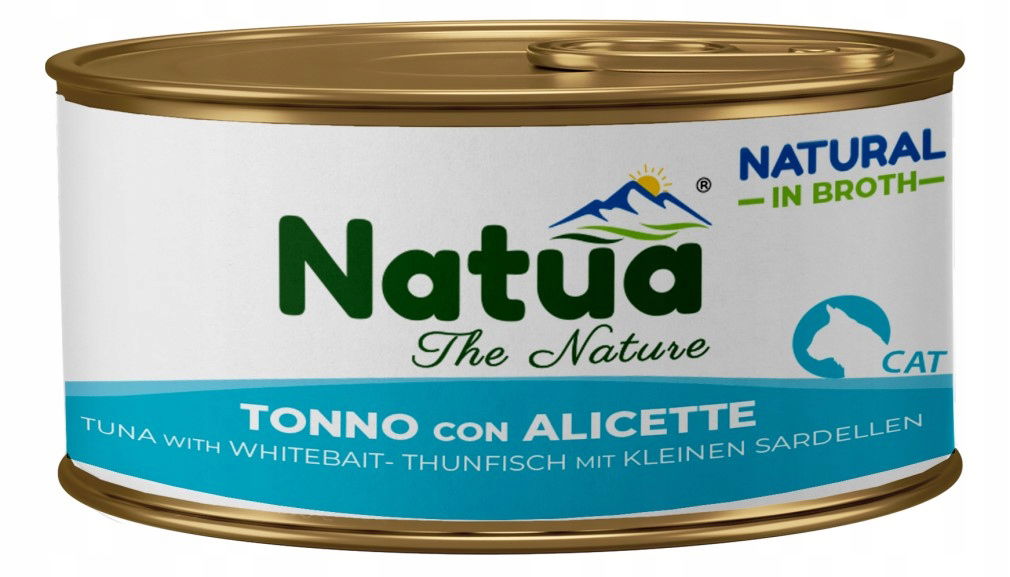 Natua Natural vlhké krmivo pre mačky Tuniak z shirasu vo vývare 85 g