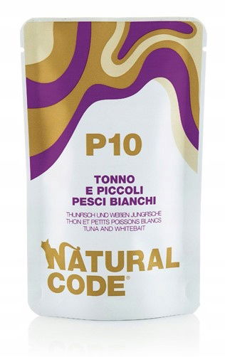 Natural Code Mačka sáčková 70g P10 Tuniak Mladé Ryby
