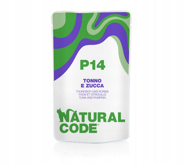 Natural Code Mačka sáčková 70g P14 Tuniak Tekvica