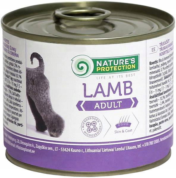 Nature's Protection Dog konz. Adult jahňa 200 g