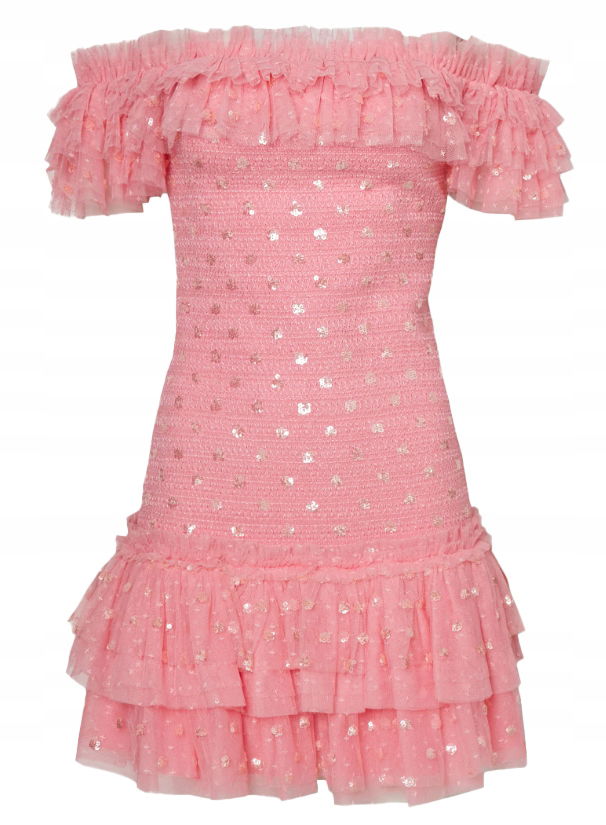 Needle & Thread Polka Dot Koktejlová sukňa veľ. 42