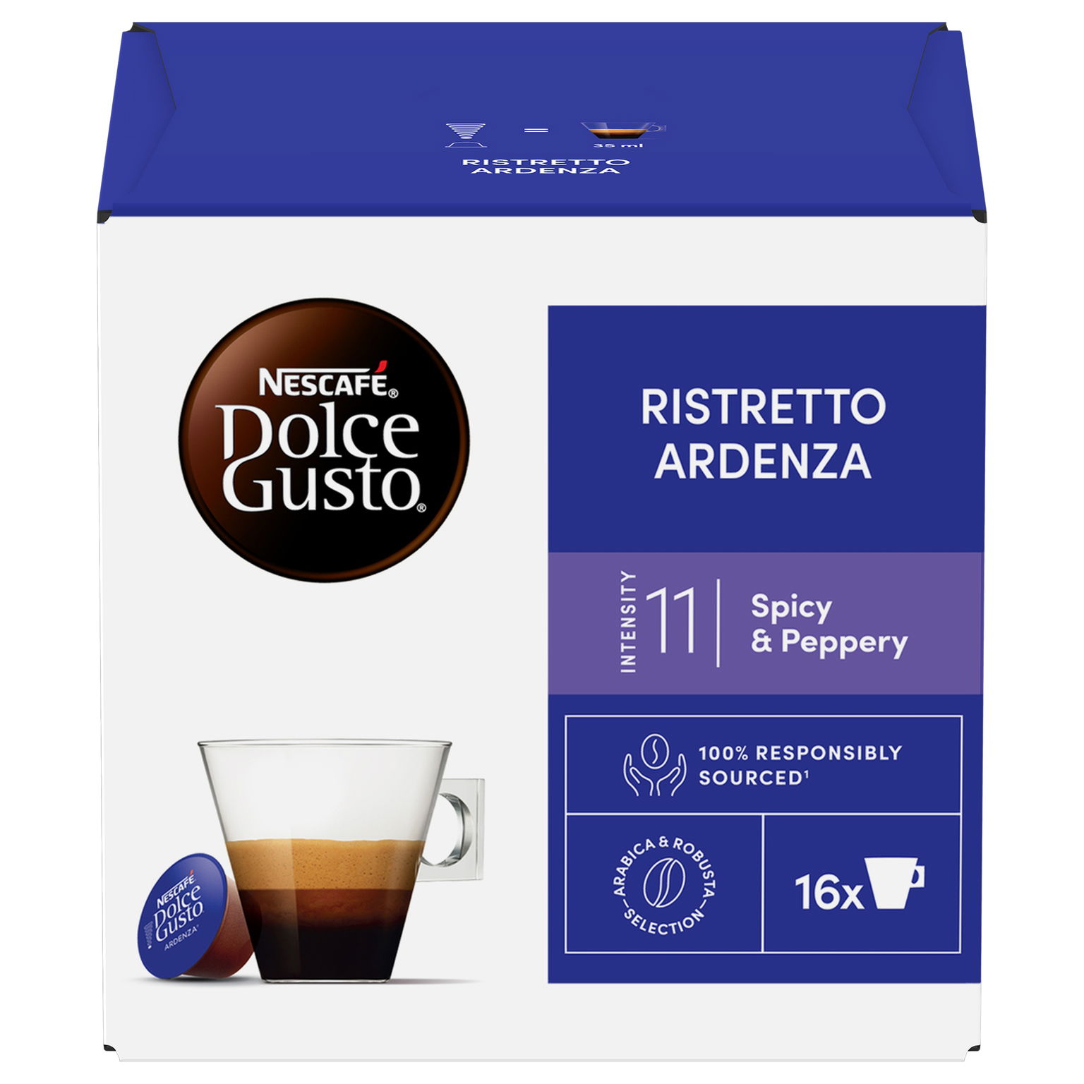 Nescafé Dolce Gusto Ristretto Ardenza – kávové čiapky – 16 ks