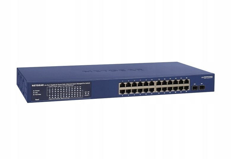 Netgear Prepínač Smart GS724TP Switch Smart 24xGE PoE 2xSFP